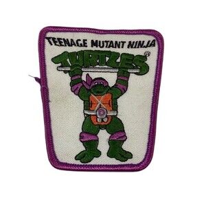 Vintage Teenage Mutant Ninja Turtles Donatello 1989 Patch NOS